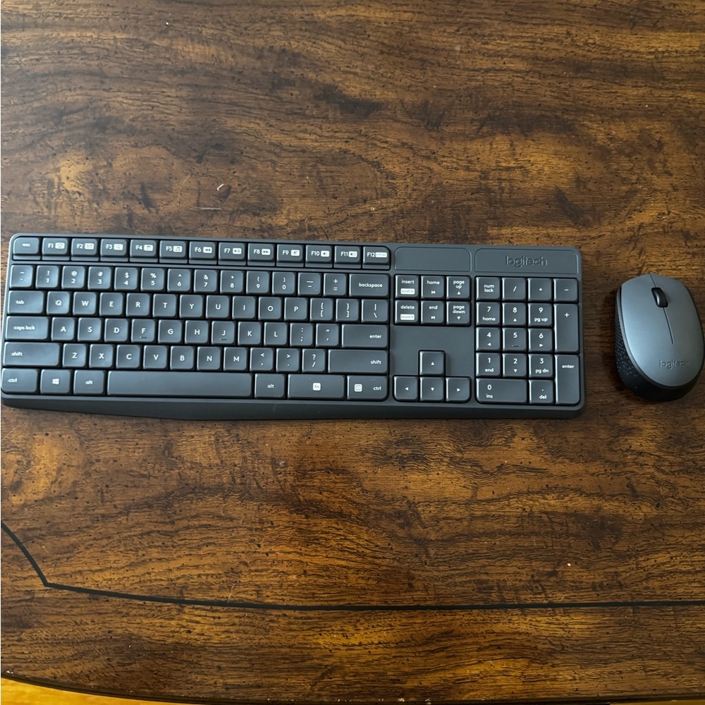 Logitech Black Wireless Keyboard and Mouse Combo